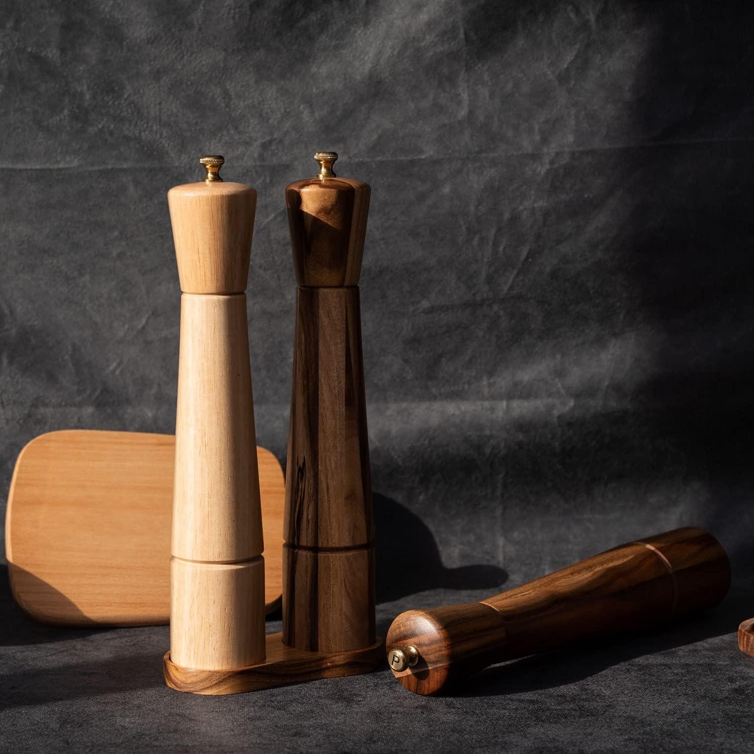 Bandeja para Molinillos de Sal y Pimienta DeroTeno 15.1x7.4cm Madera Acacia