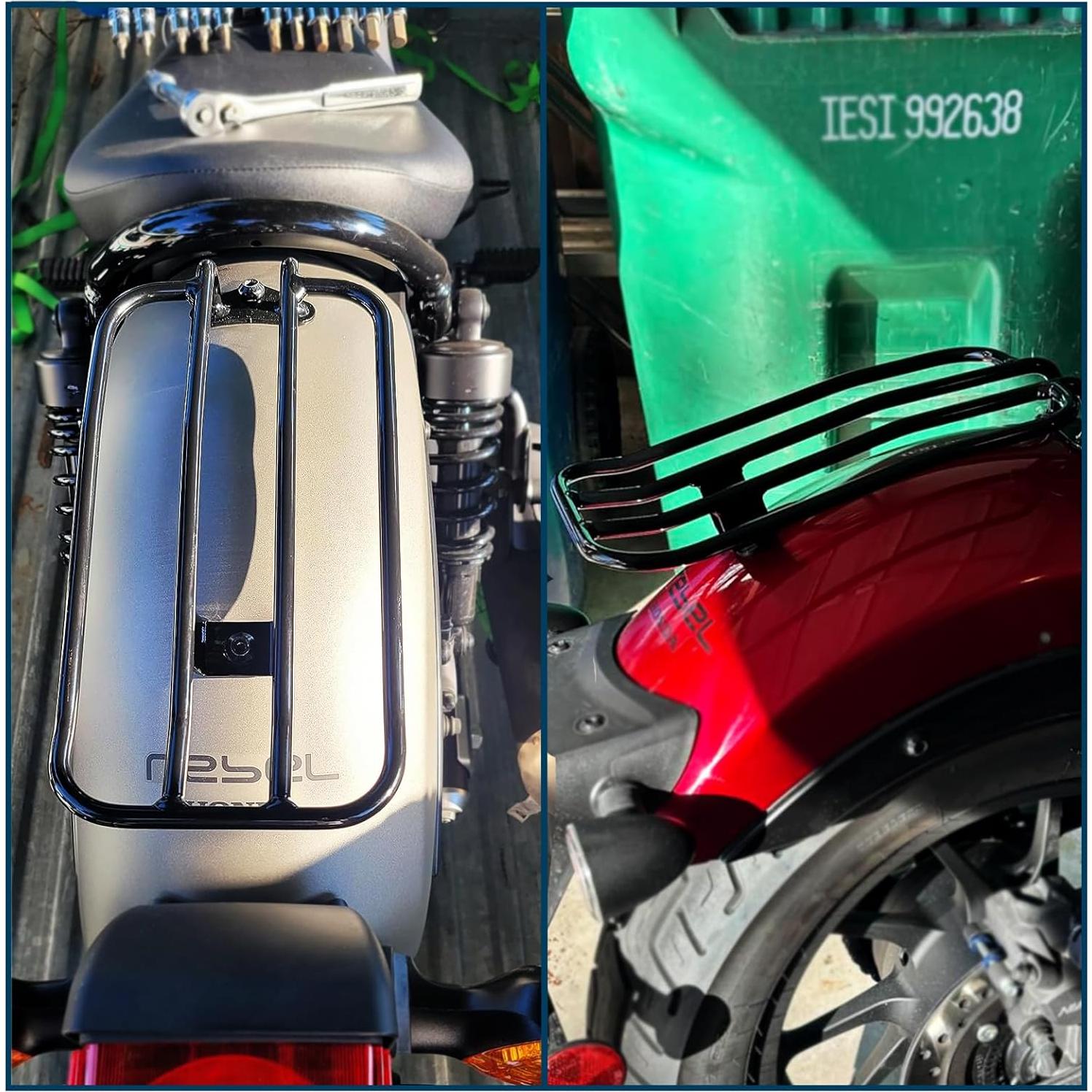 Soporte de Estantes de Equipaje DreDoggMoto para Honda Rebel CMX 300/500