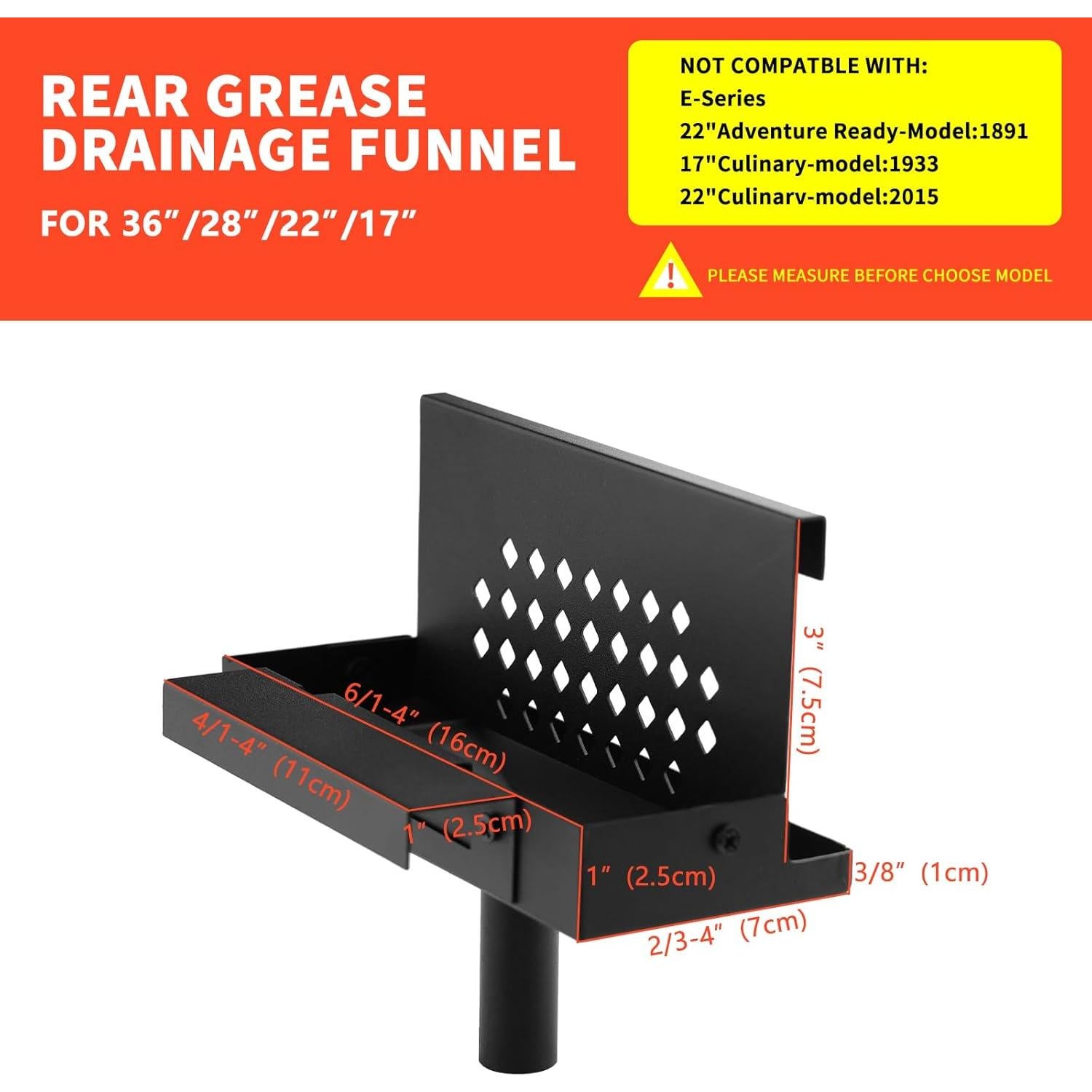 Sistema de Drenaje de Grasa Aymolas para Blackstone 36" y 28"