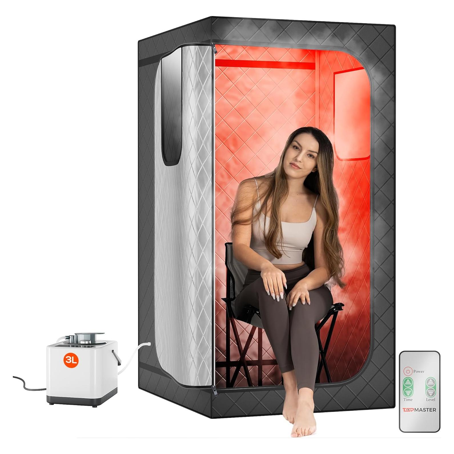 Sauna de Vapor Portátil Topmaster 3L 9 Niveles Calor 10,07 kg