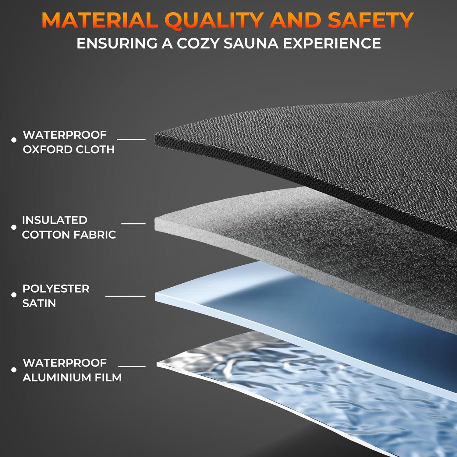 Sauna de Vapor Portátil Topmaster 3L 9 Niveles Calor 10,07 kg