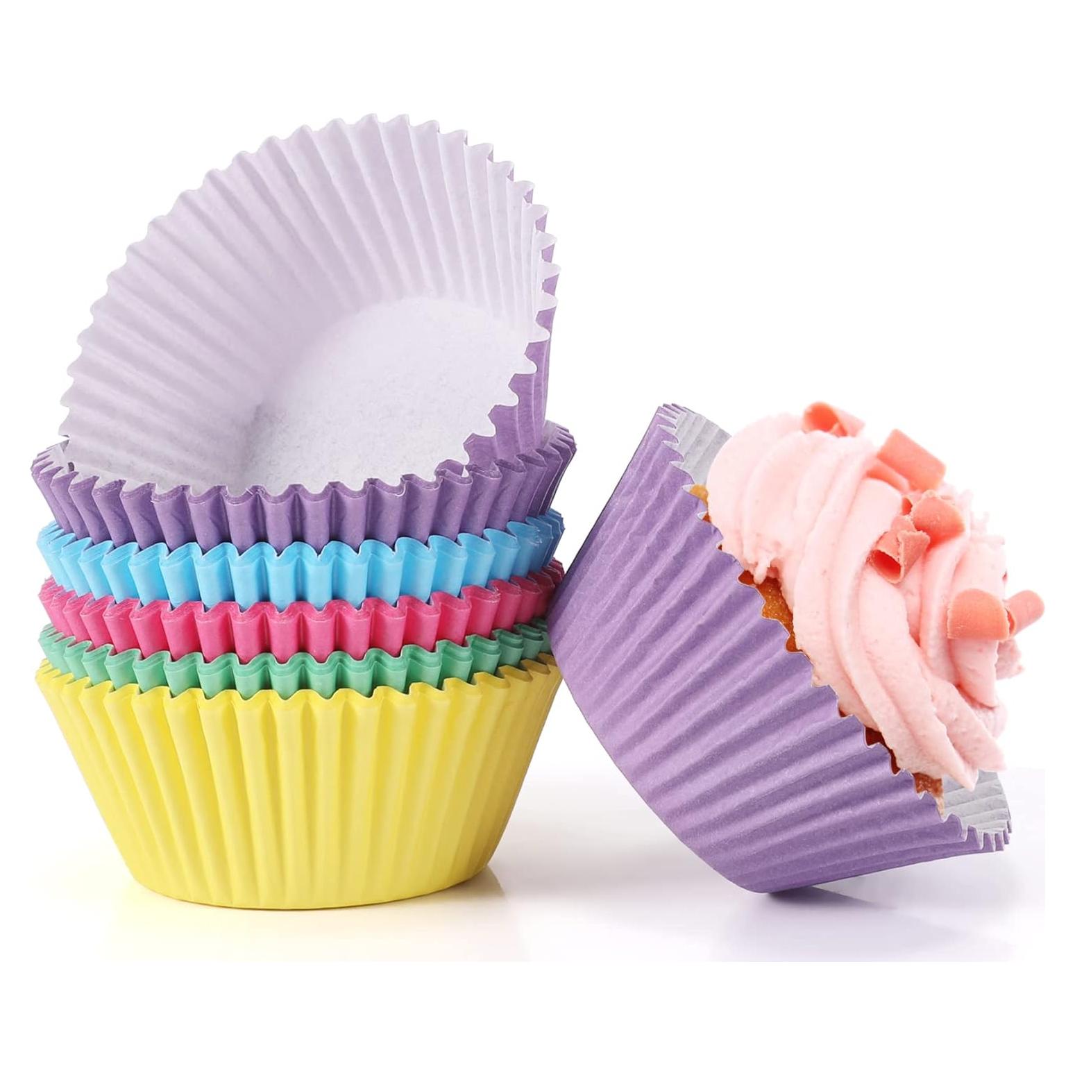 Forros de Cupcake TRUSBER 100 Piezas Multicolor Antiadherentes