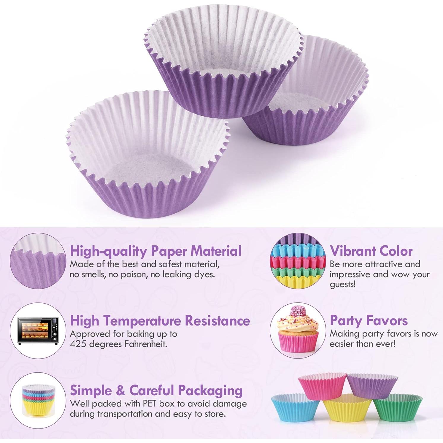 Forros de Cupcake TRUSBER 100 Piezas Multicolor Antiadherentes
