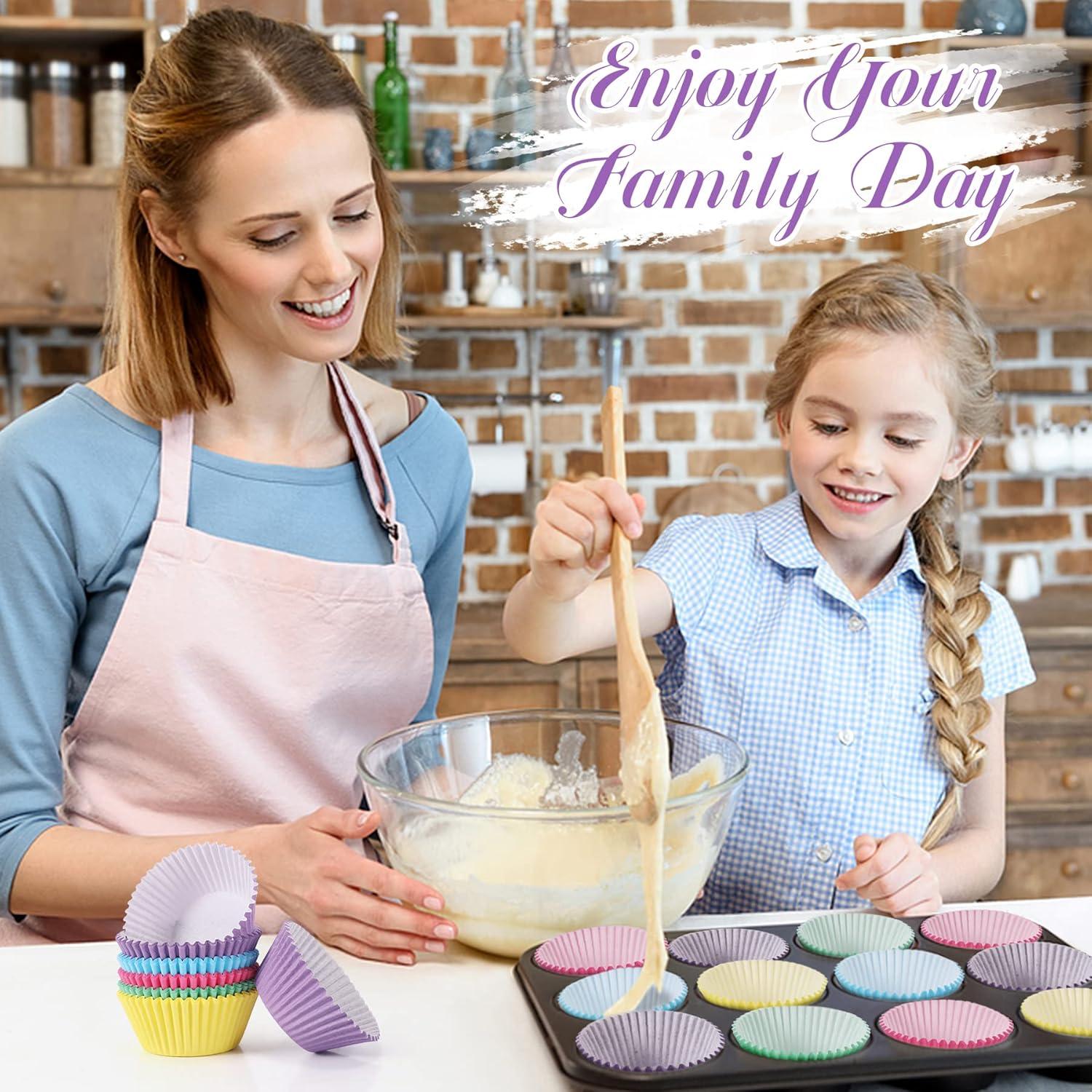 Forros de Cupcake TRUSBER 100 Piezas Multicolor Antiadherentes