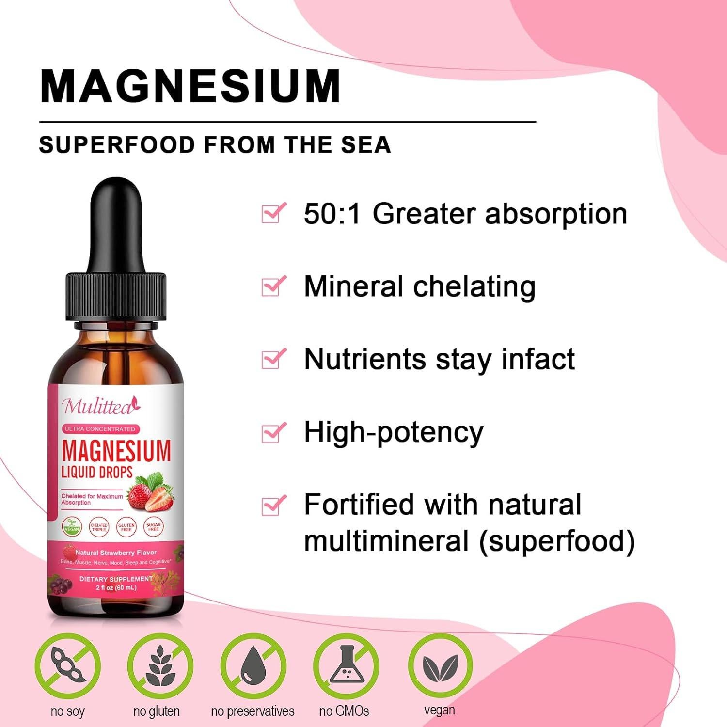 Glicinato de Magnesio Líquido Mulittea 1 Paquete 149g