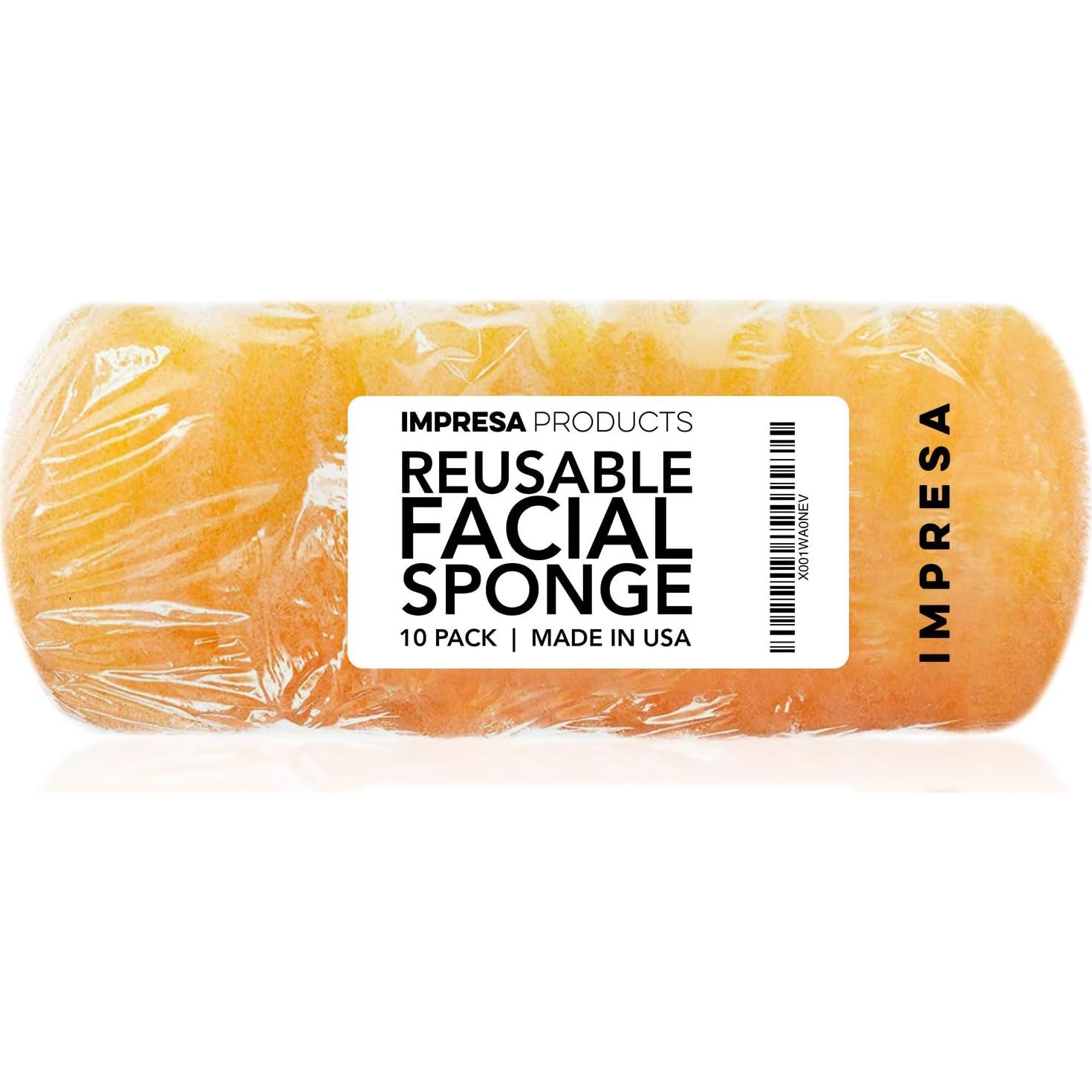 Esponjas Faciales Exfoliantes Impresa - Paquete de 10 Unidades