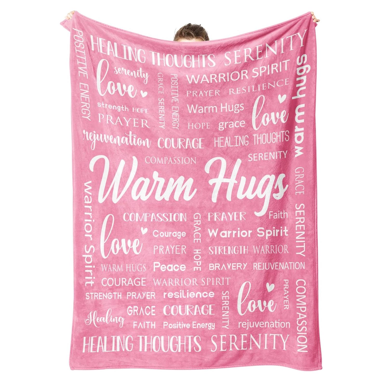 Manta Suave Afterprints 0.60 kg Rosa 130x150 cm Inspiracional