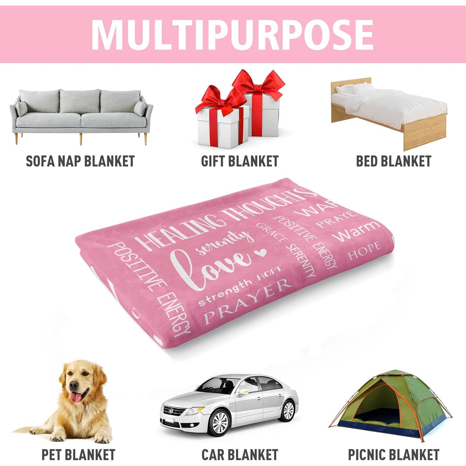 Manta Suave Afterprints 0.60 kg Rosa 130x150 cm Inspiracional