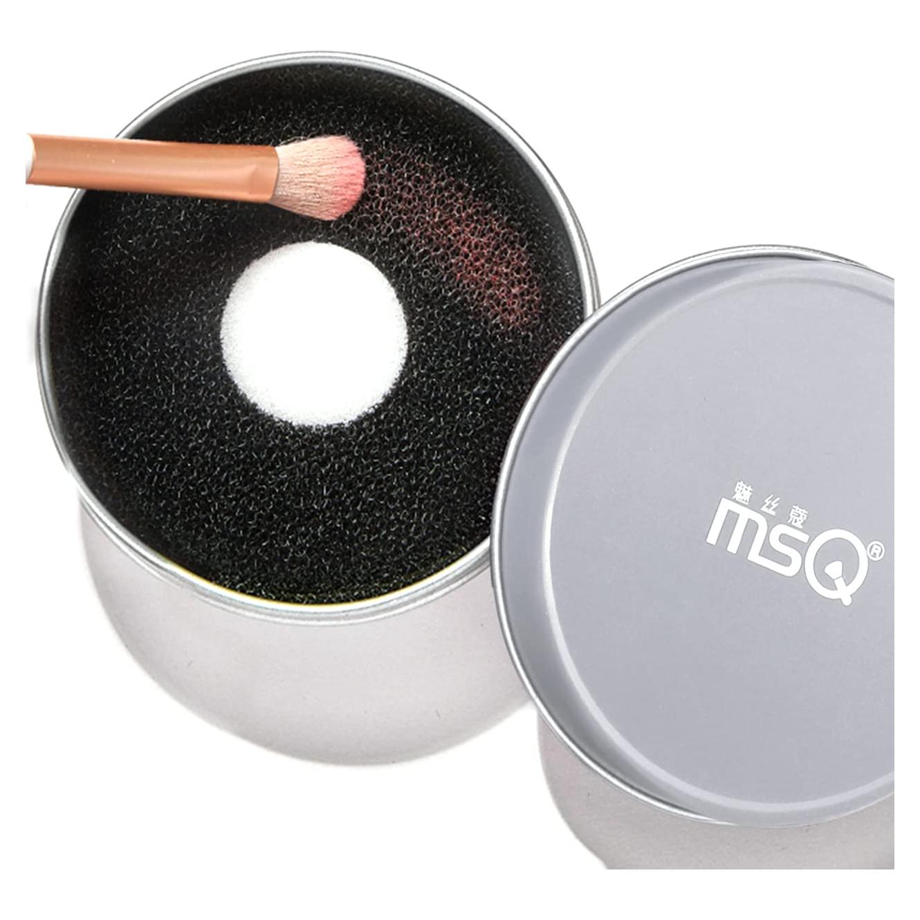 Esponja Limpiadora de Brochas MSQ Compacta 8x8cm Reutilizable