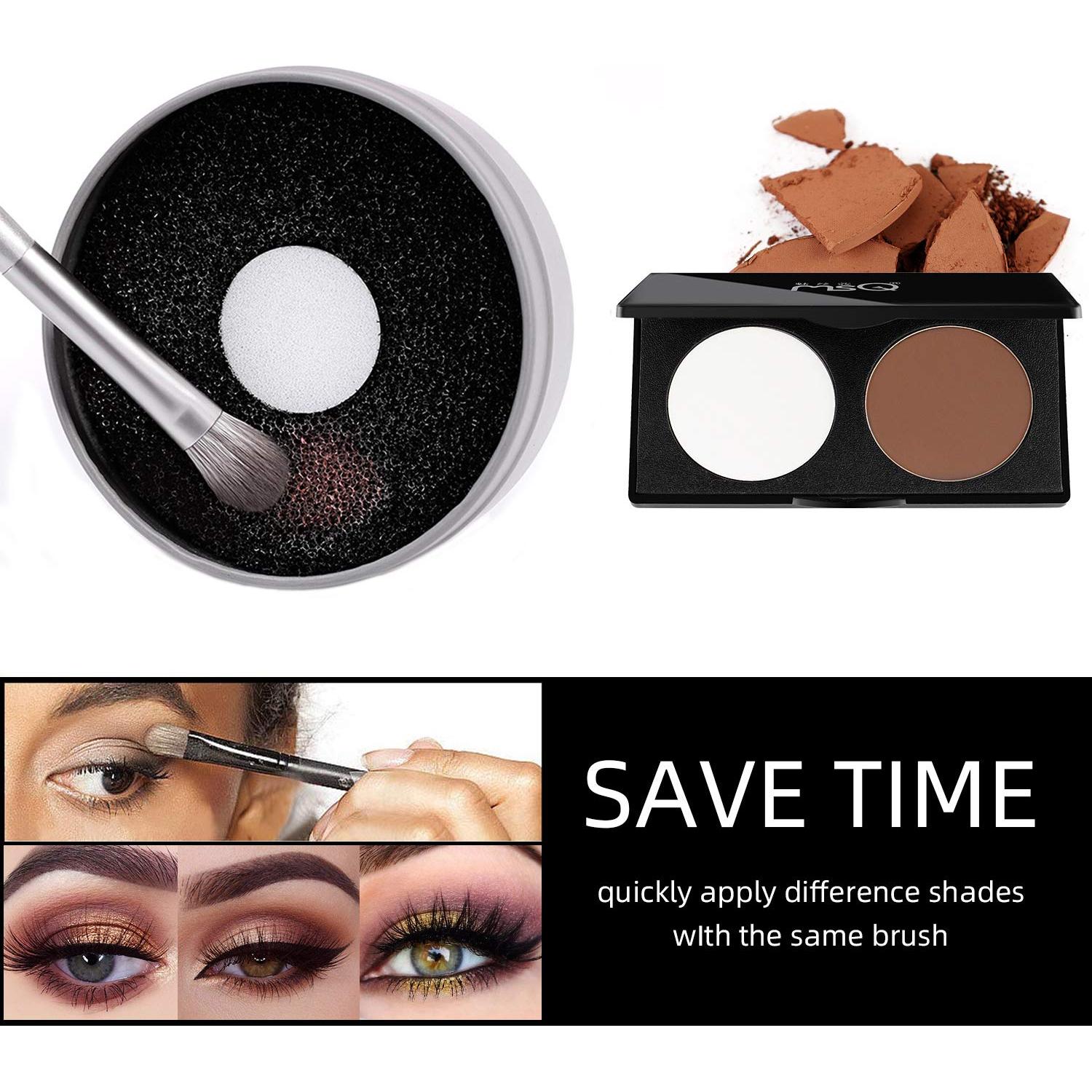 Esponja Limpiadora de Brochas MSQ Compacta 8x8cm Reutilizable