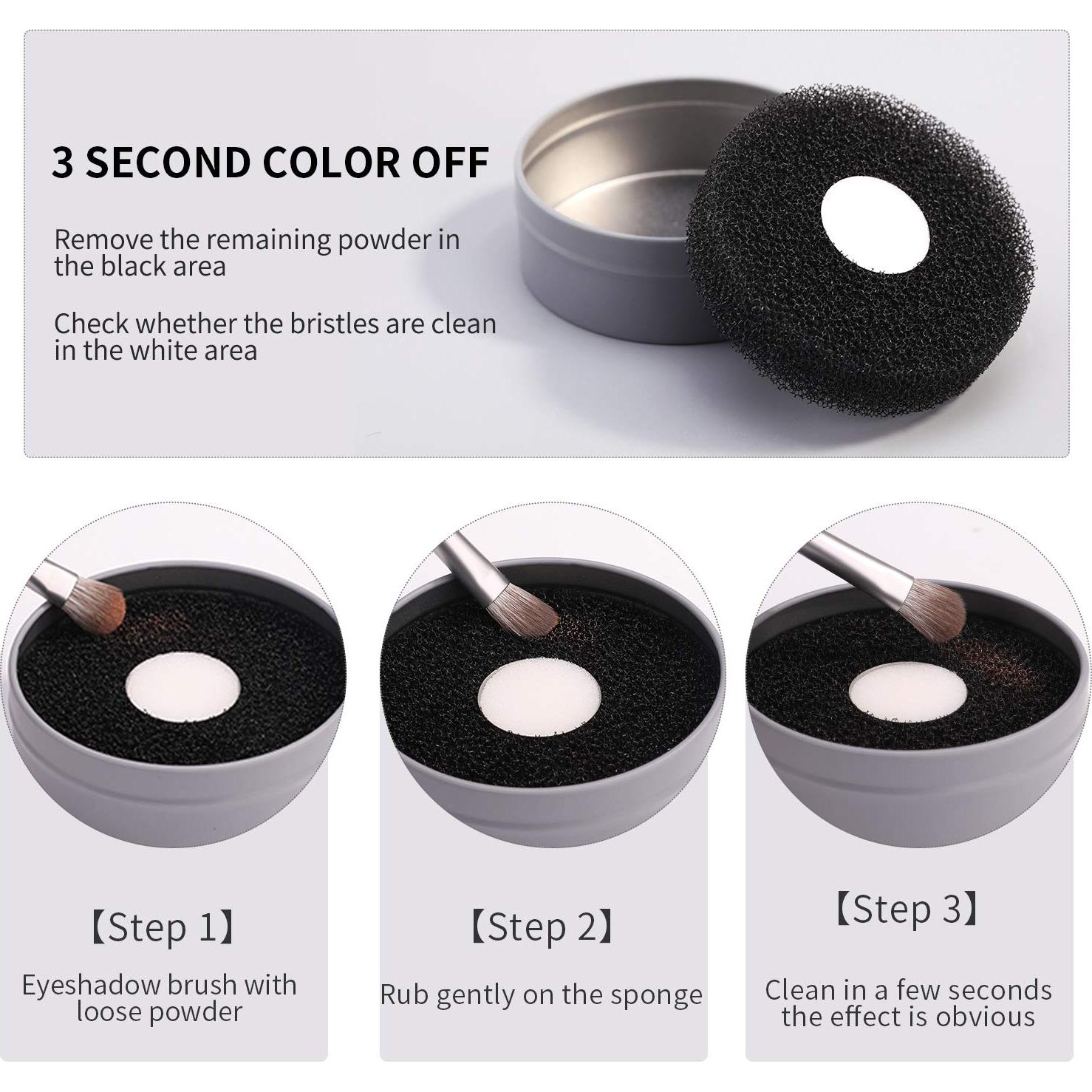 Esponja Limpiadora de Brochas MSQ Compacta 8x8cm Reutilizable