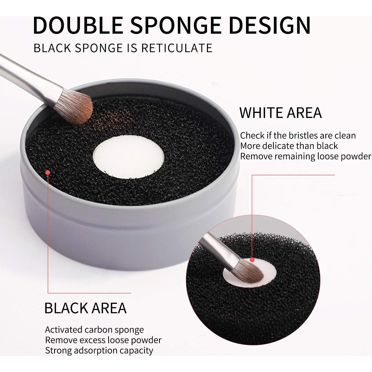 Esponja Limpiadora de Brochas MSQ Compacta 8x8cm Reutilizable