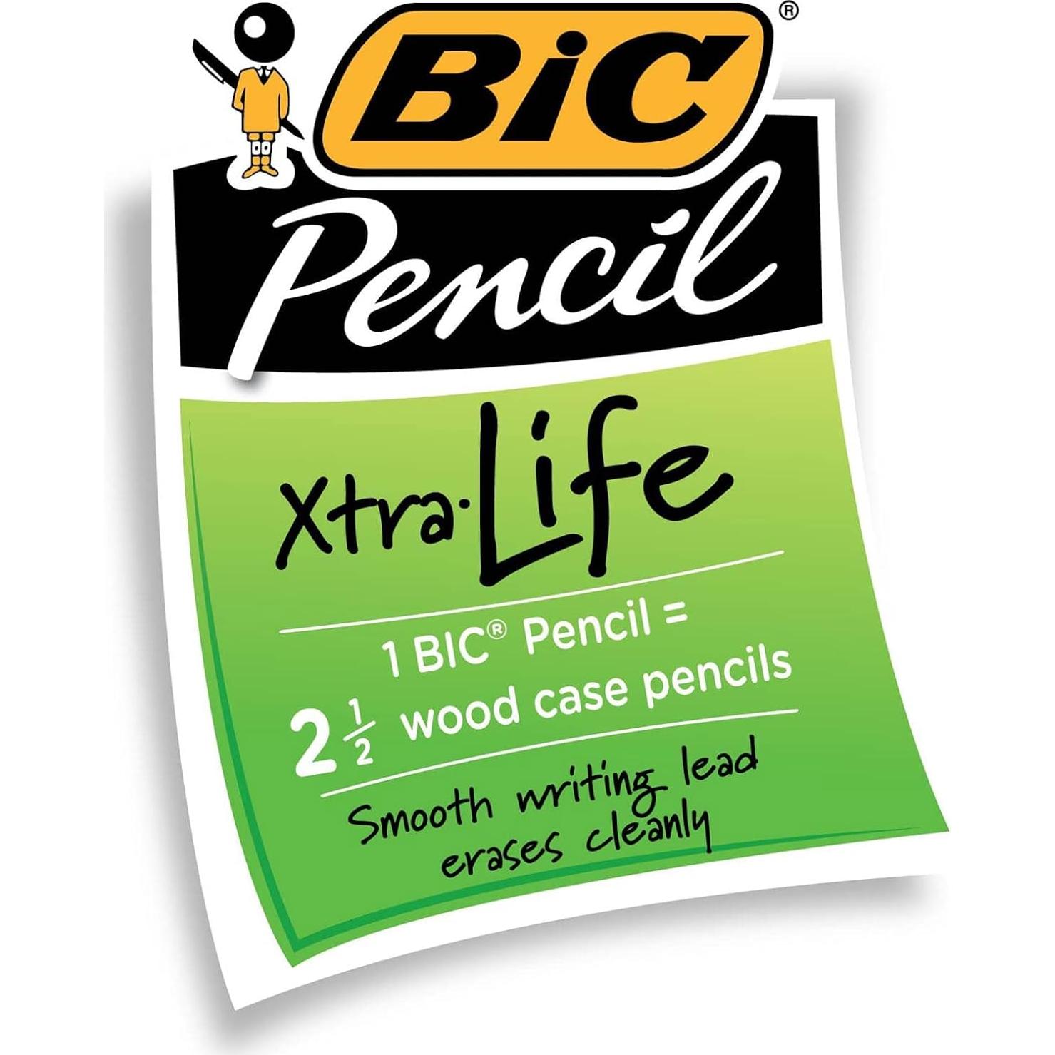 Lápiz Mecánico BIC Xtra-Life 0.7mm Negro, Paquete de 12