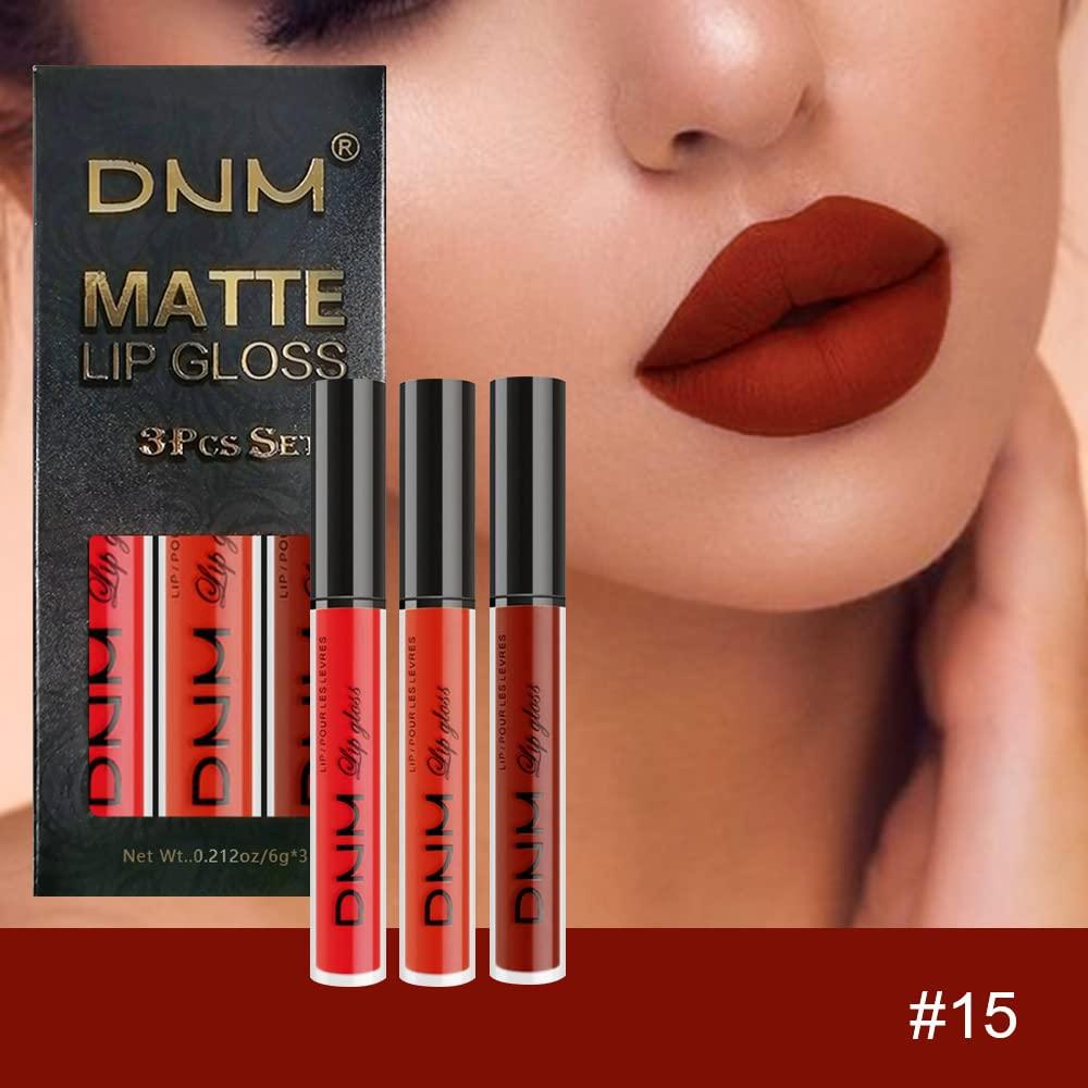 Conjunto de 3 Lápices Labiales Líquidos Mate Rojo Amy's Diary
