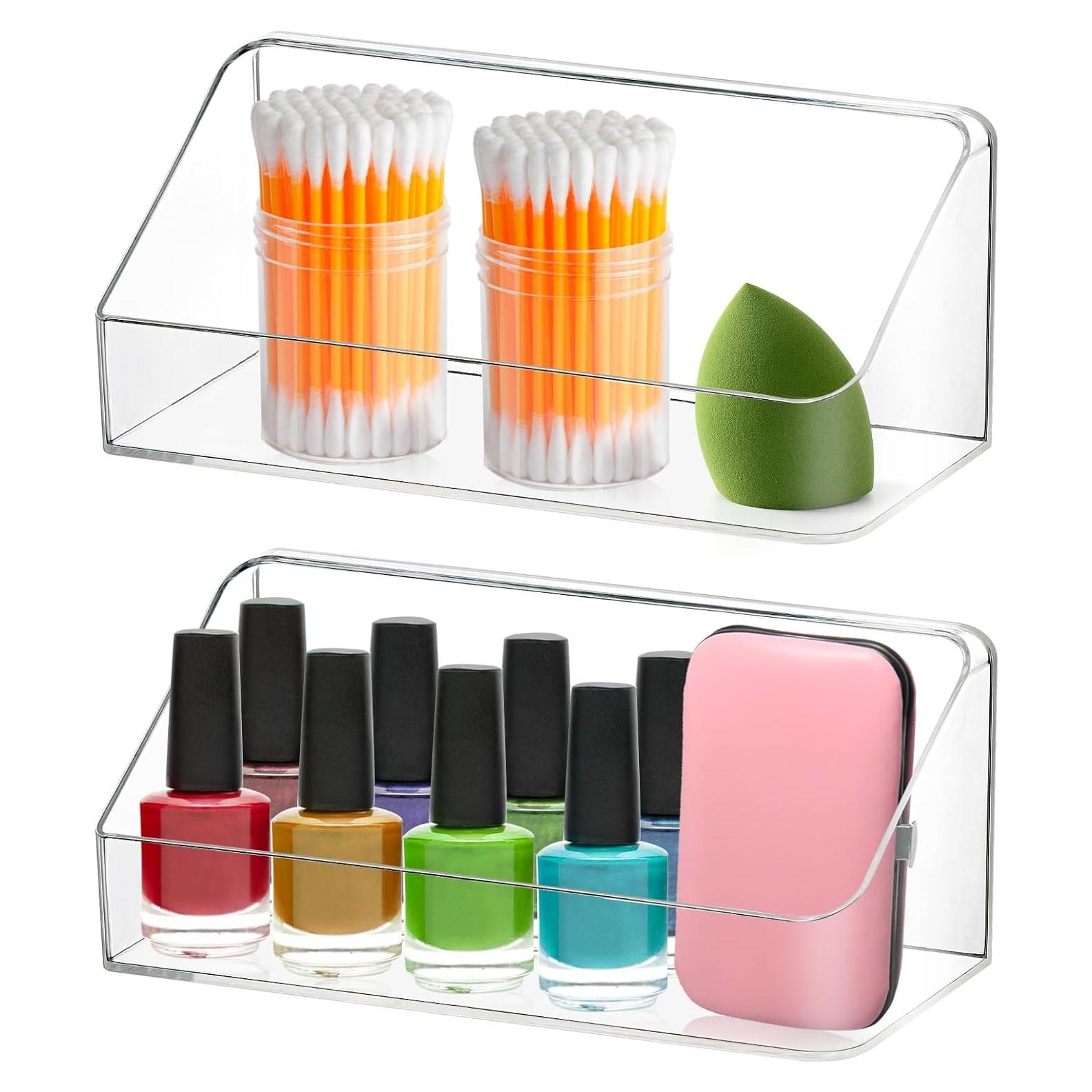 Organizador de Estantes Poeland 2 Pack Transparente 20x20 cm