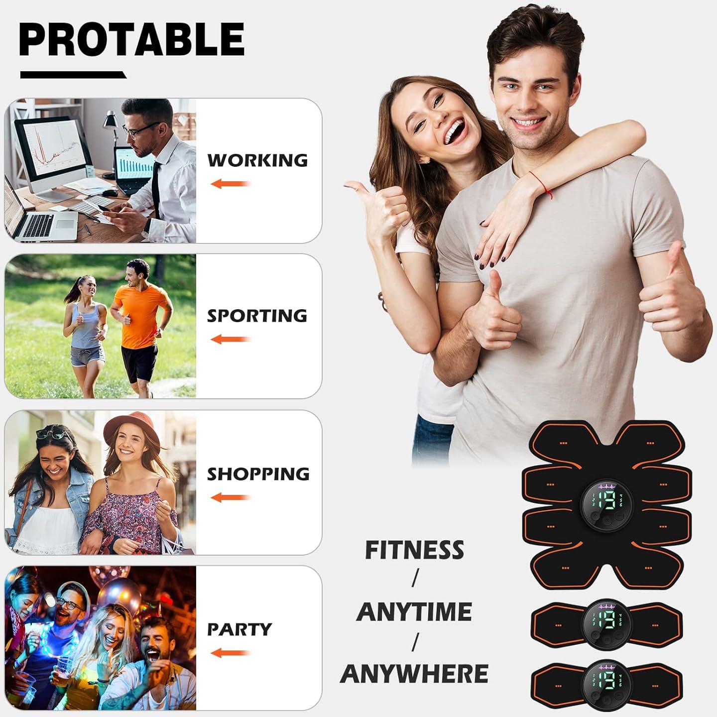 Cinturón Estimulador de ABS Grexemin Recargable USB