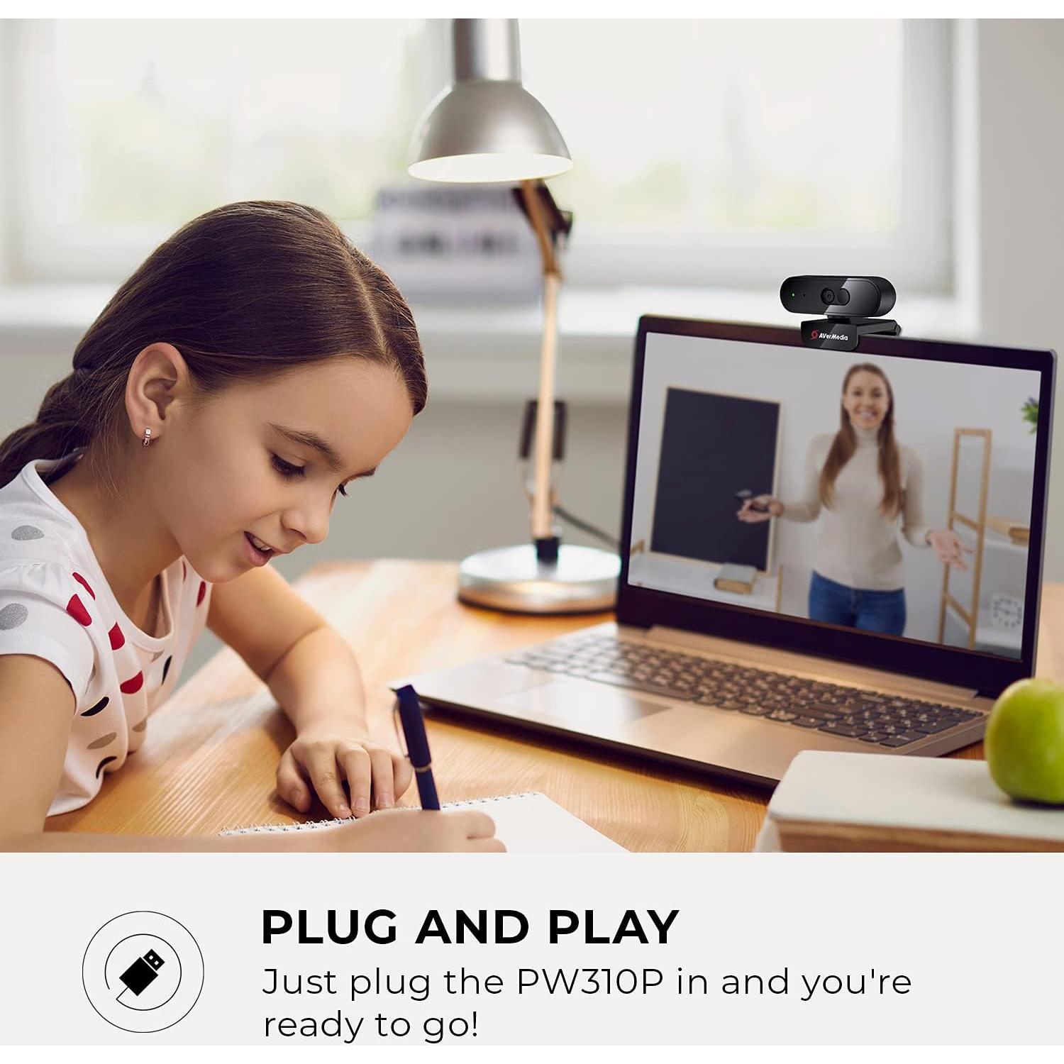 Webcam AVerMedia PW310P 1080p 30fps con Autofocus