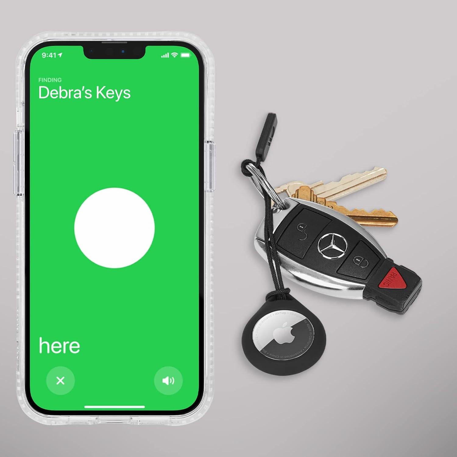 Soporte Llavero AirTag Case-Mate - Paquete de 4, Negro