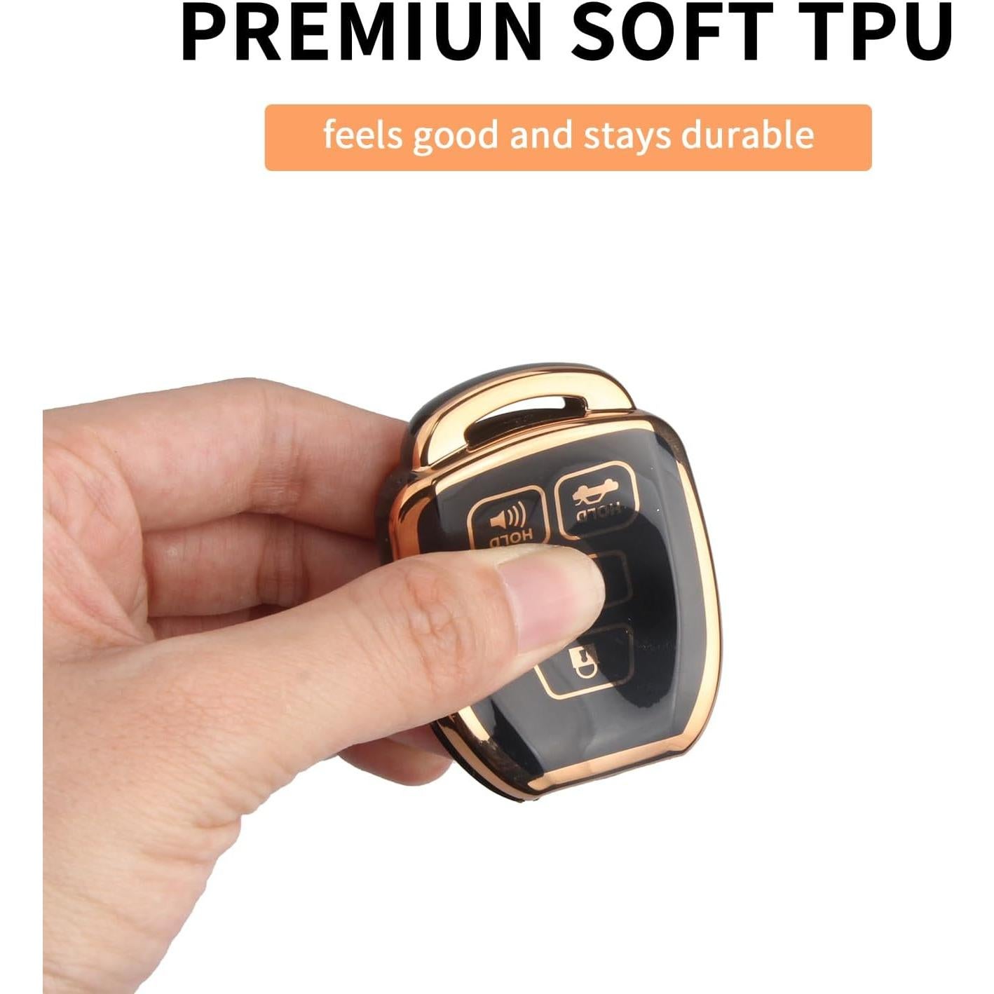 Cubierta de Llavero MILD EAST para Toyota 2012-2019 - TPU Negro