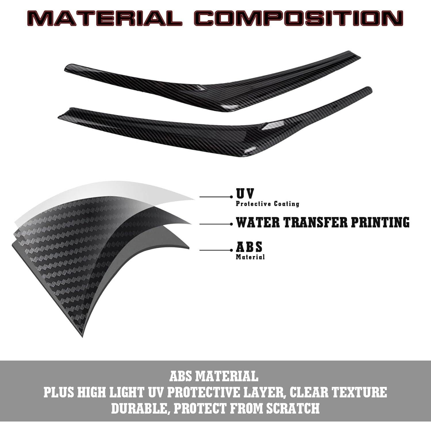 Cubiertas de Ceja de Faro x xotic tech para Toyota Camry 2018-2024