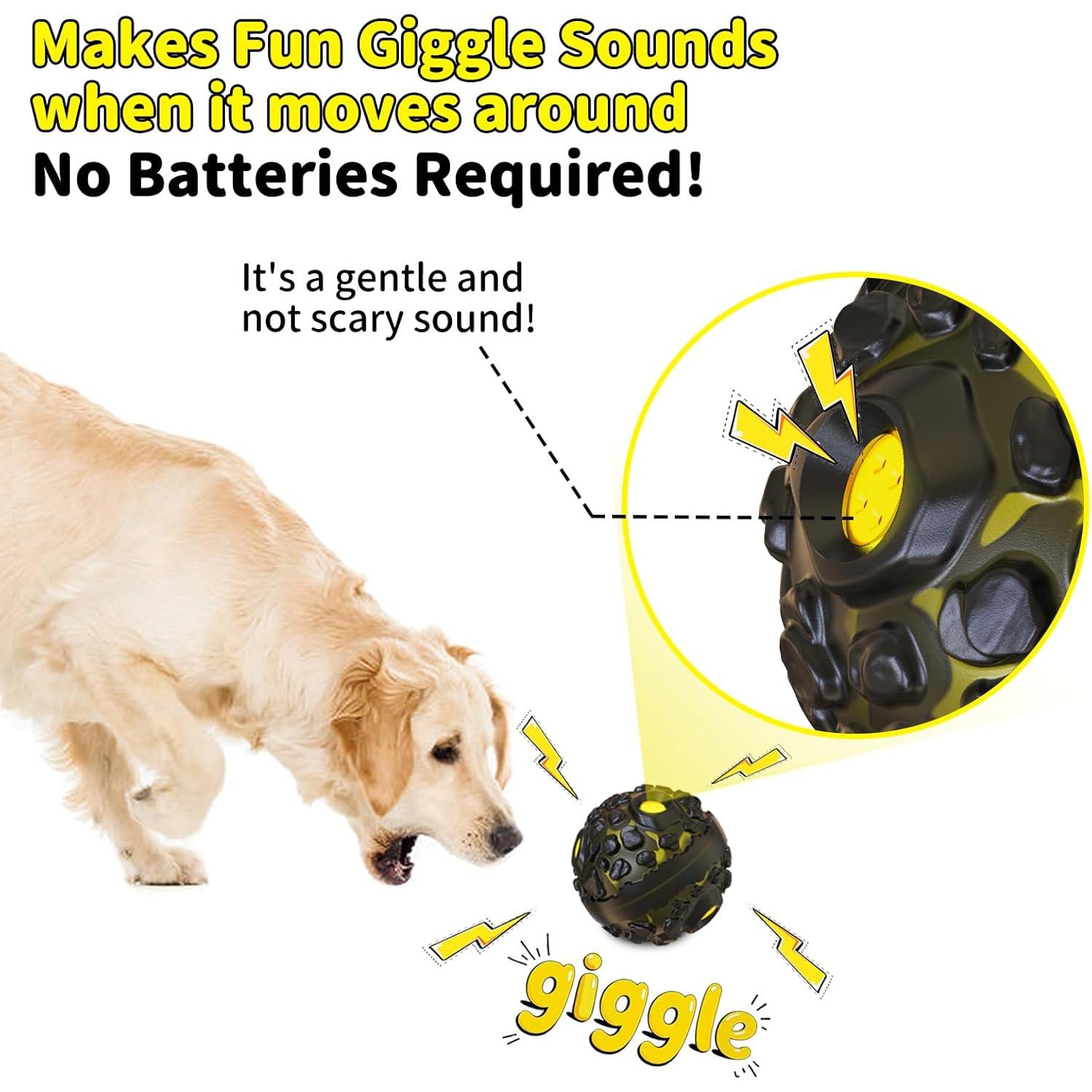 Pelota Squeaky para Perros JoyBruko - Juguete Masticar Duradero