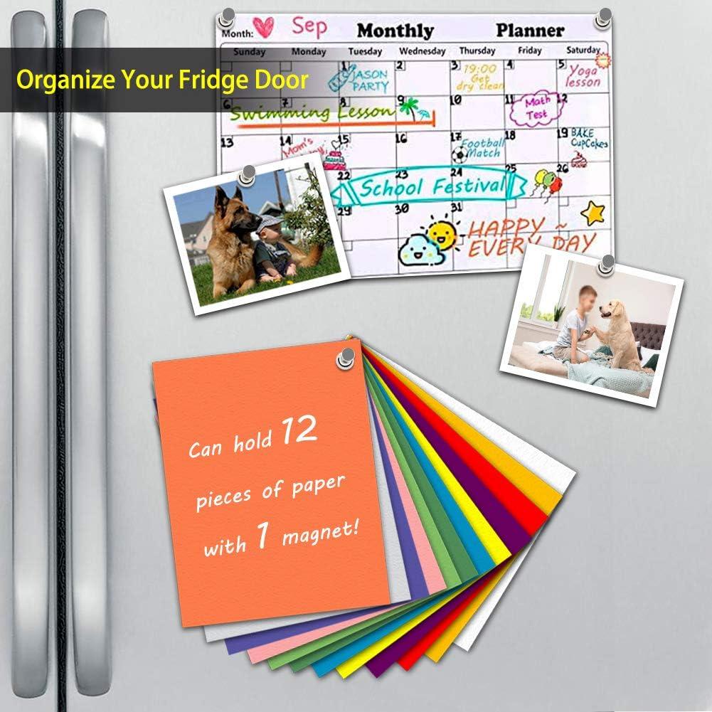 Imanes de empuje Buvunt 16 piezas níquel para oficina