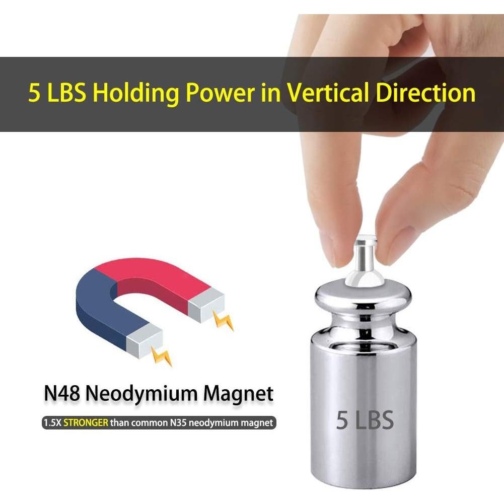 Imanes de empuje Buvunt 16 piezas níquel para oficina