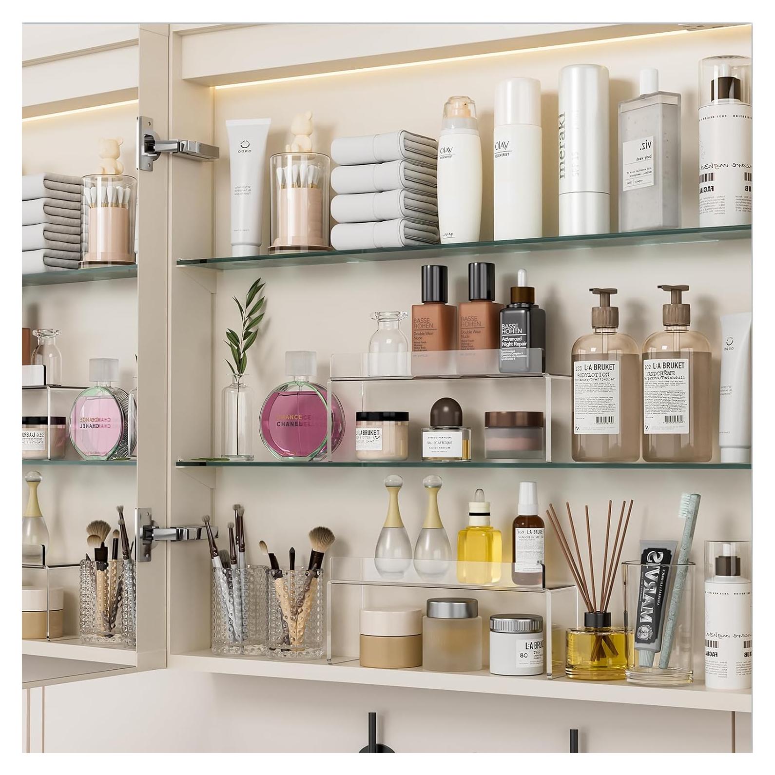 Organizador de Gabinete de Medicinas iHEBE 2 Niveles Acrílico 2-Pack