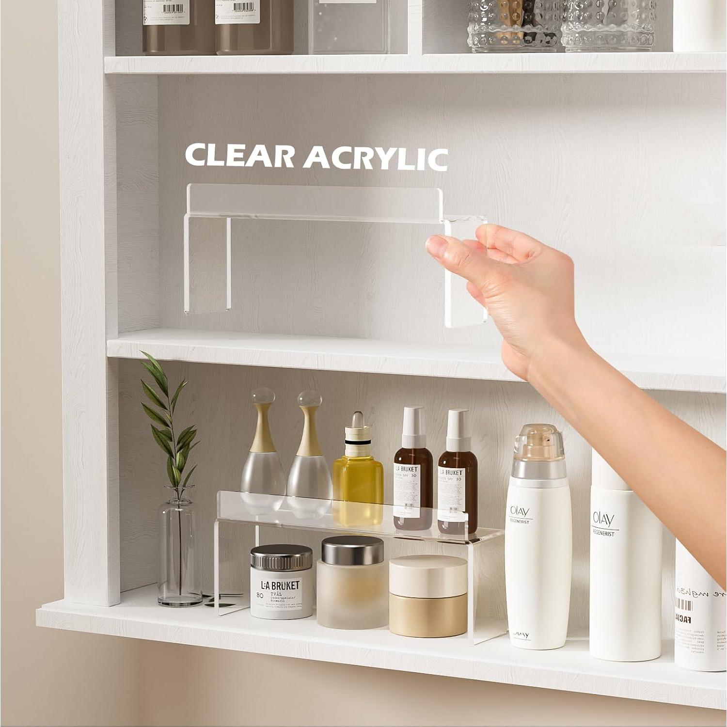 Organizador de Gabinete de Medicinas iHEBE 2 Niveles Acrílico 2-Pack