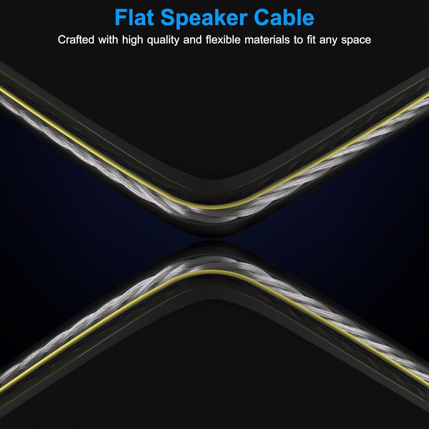 Paquete de 2 Cables de Altavoz Mygatti 16 AWG 4.57 m