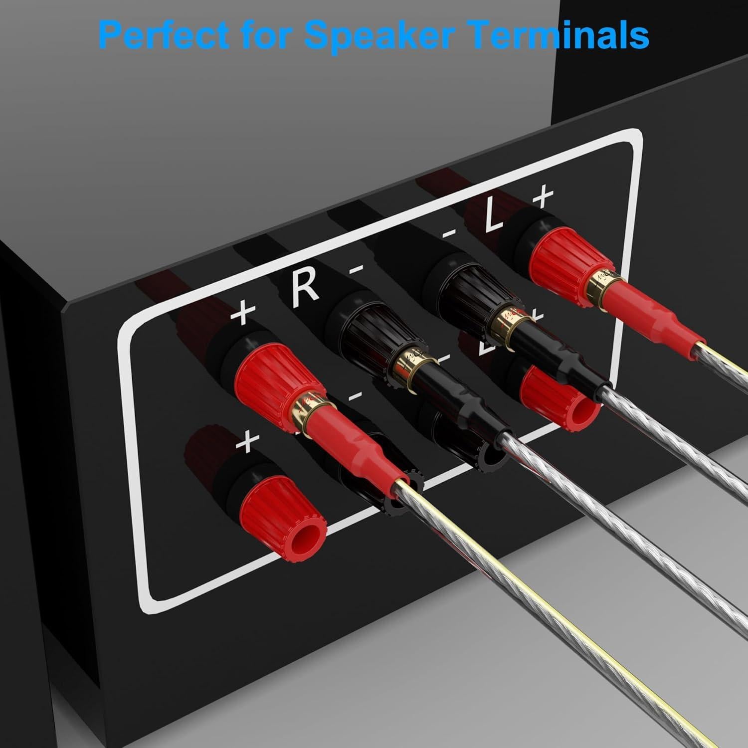 Paquete de 2 Cables de Altavoz Mygatti 16 AWG 4.57 m