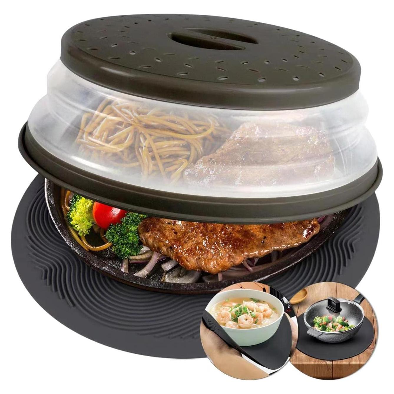 Cubierta de Microondas Aidacom 2 en 1 y Tapete Versátil 26.67 cm