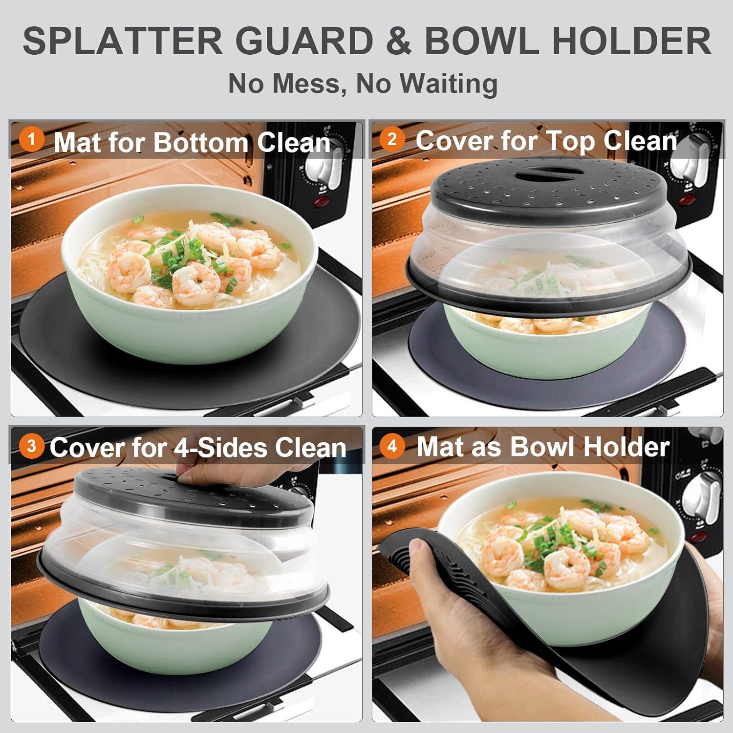 Cubierta de Microondas Aidacom 2 en 1 y Tapete Versátil 26.67 cm