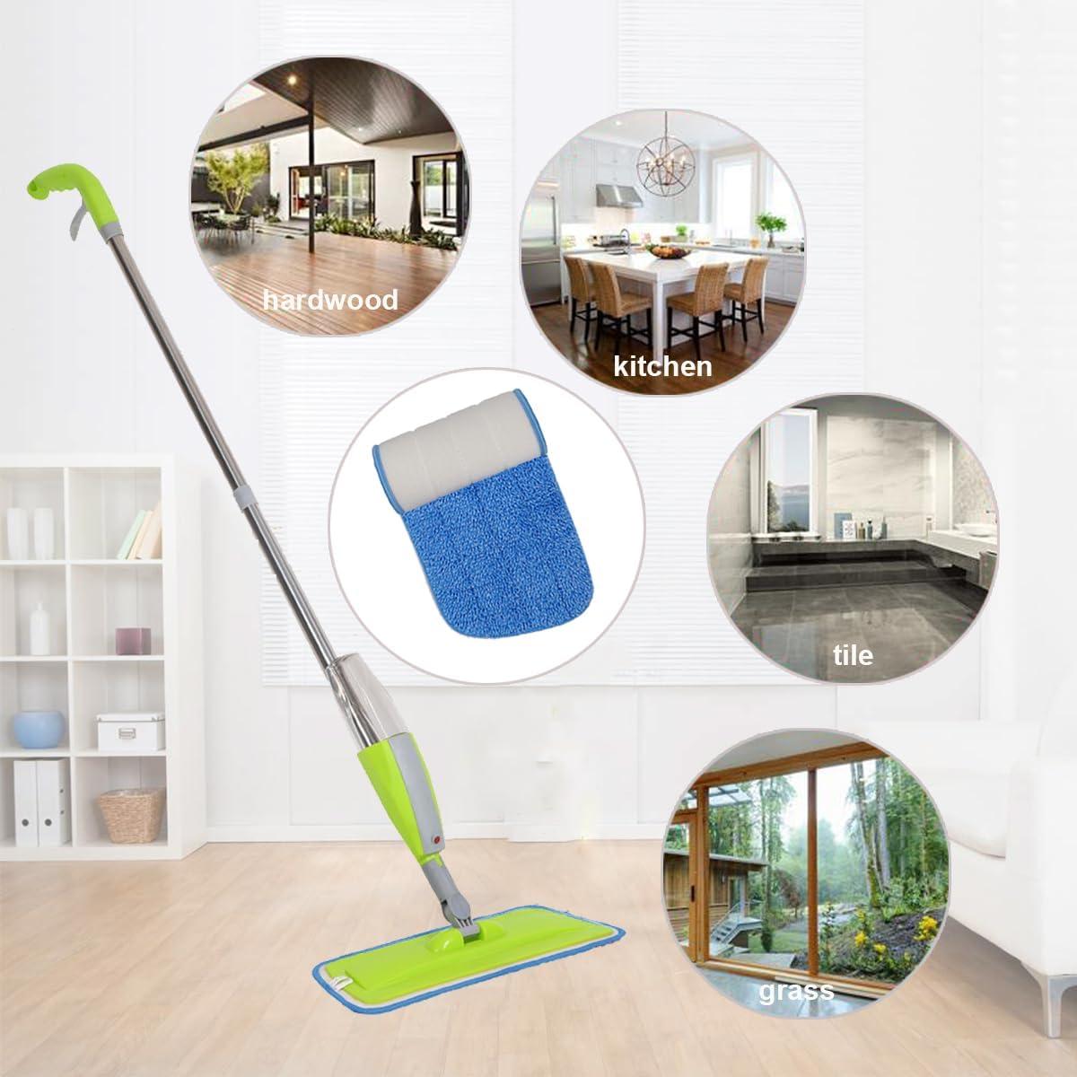 Paquete de 10 almohadillas de mopa plana microfibra 40 cm LOSYHU