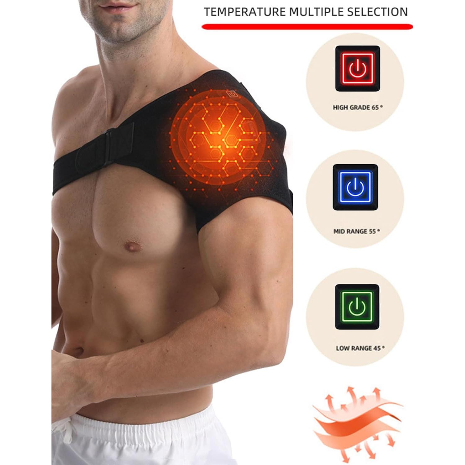 Almohadilla Térmica Inalámbrica Dr.WYFOOT para Hombro Negro