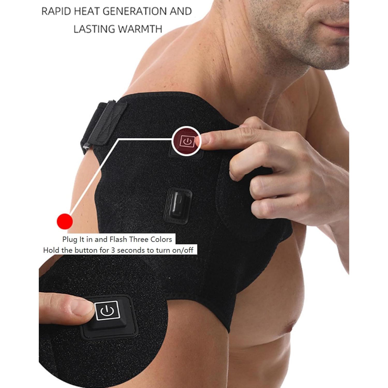 Almohadilla Térmica Inalámbrica Dr.WYFOOT para Hombro Negro