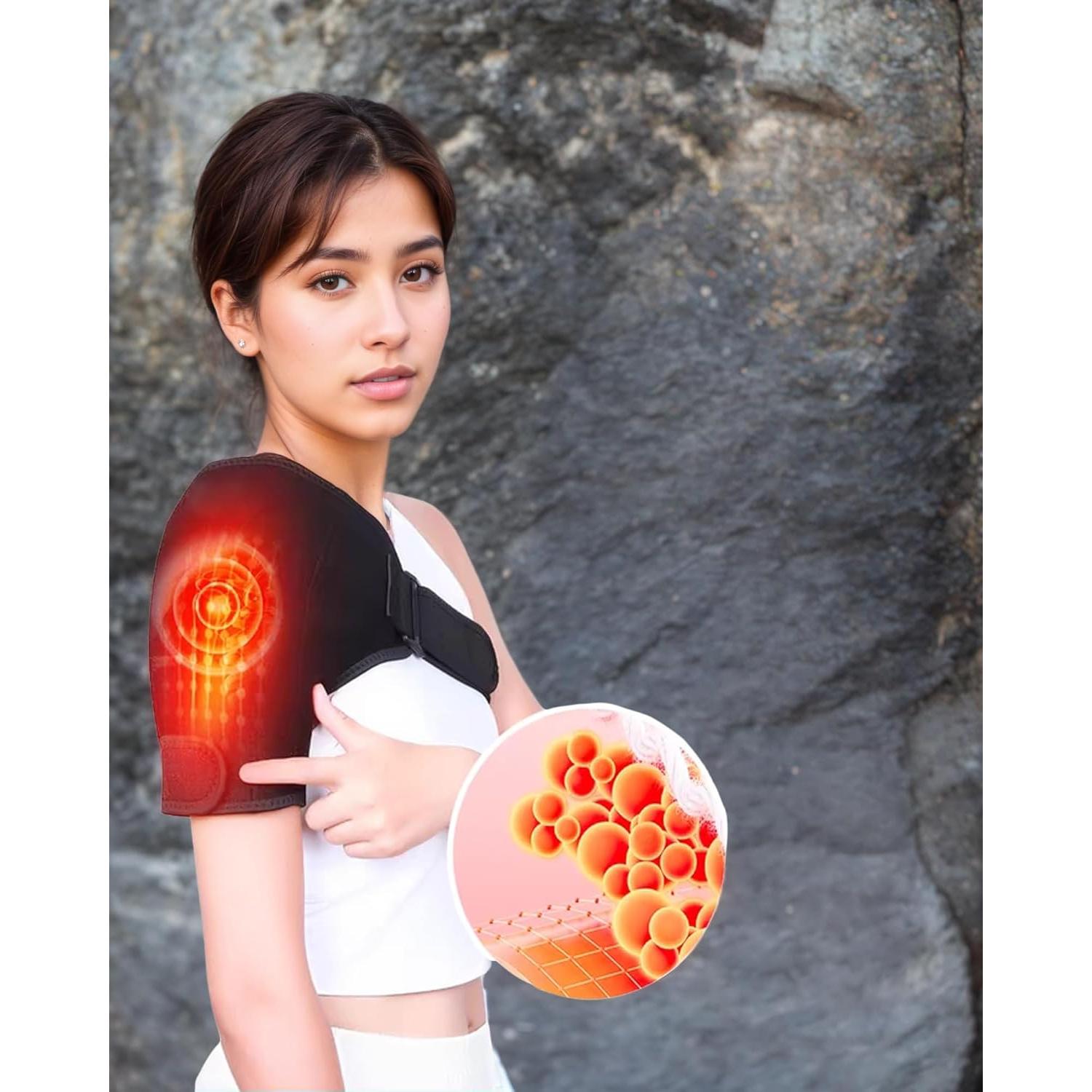 Almohadilla Térmica Inalámbrica Dr.WYFOOT para Hombro Negro