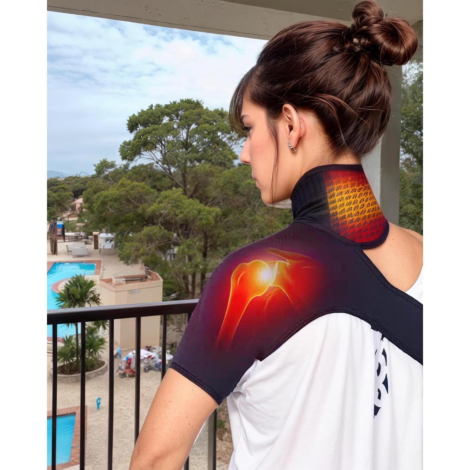 Almohadilla Térmica Inalámbrica Dr.WYFOOT para Hombro Negro