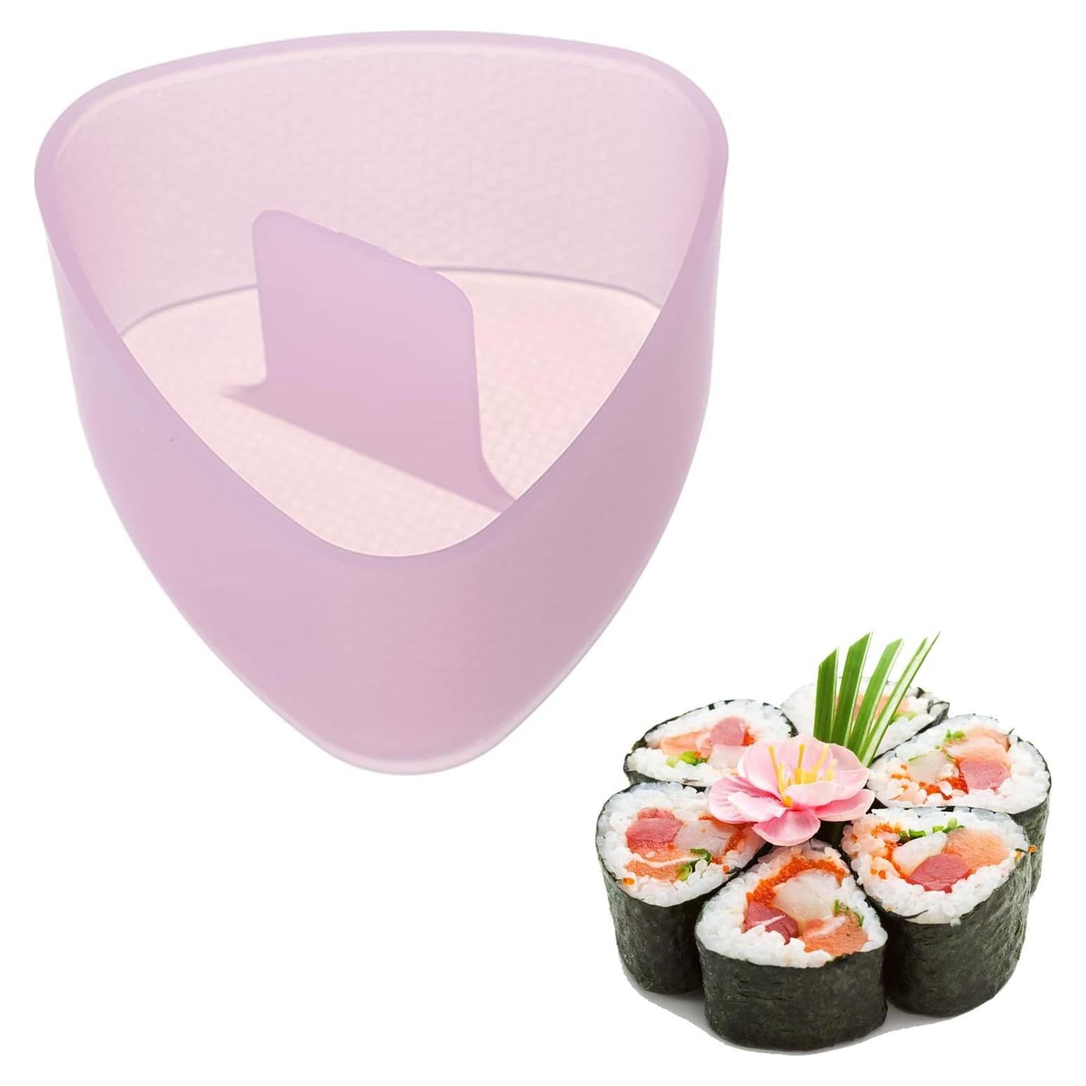 Molde de Onigiri Triangular AYCCNH Rosa Antiadherente 1 Pieza