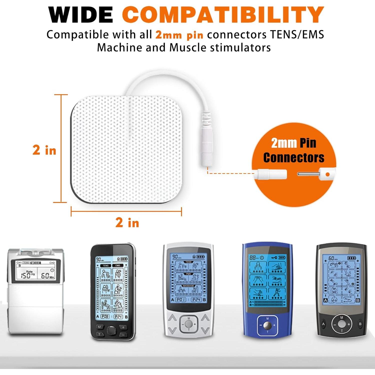 24 Almohadillas Electrodos TENS Molufeibe Reutilizables