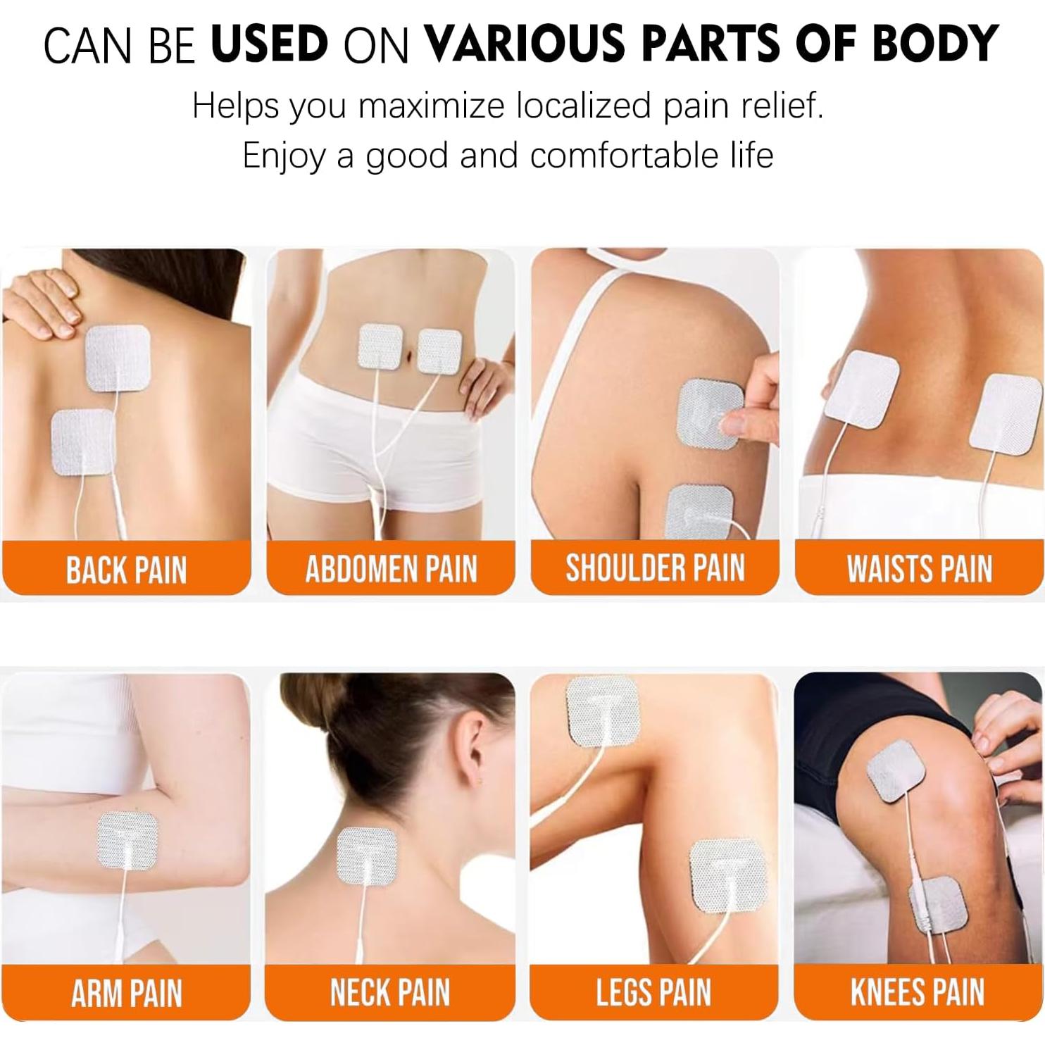 24 Almohadillas Electrodos TENS Molufeibe Reutilizables