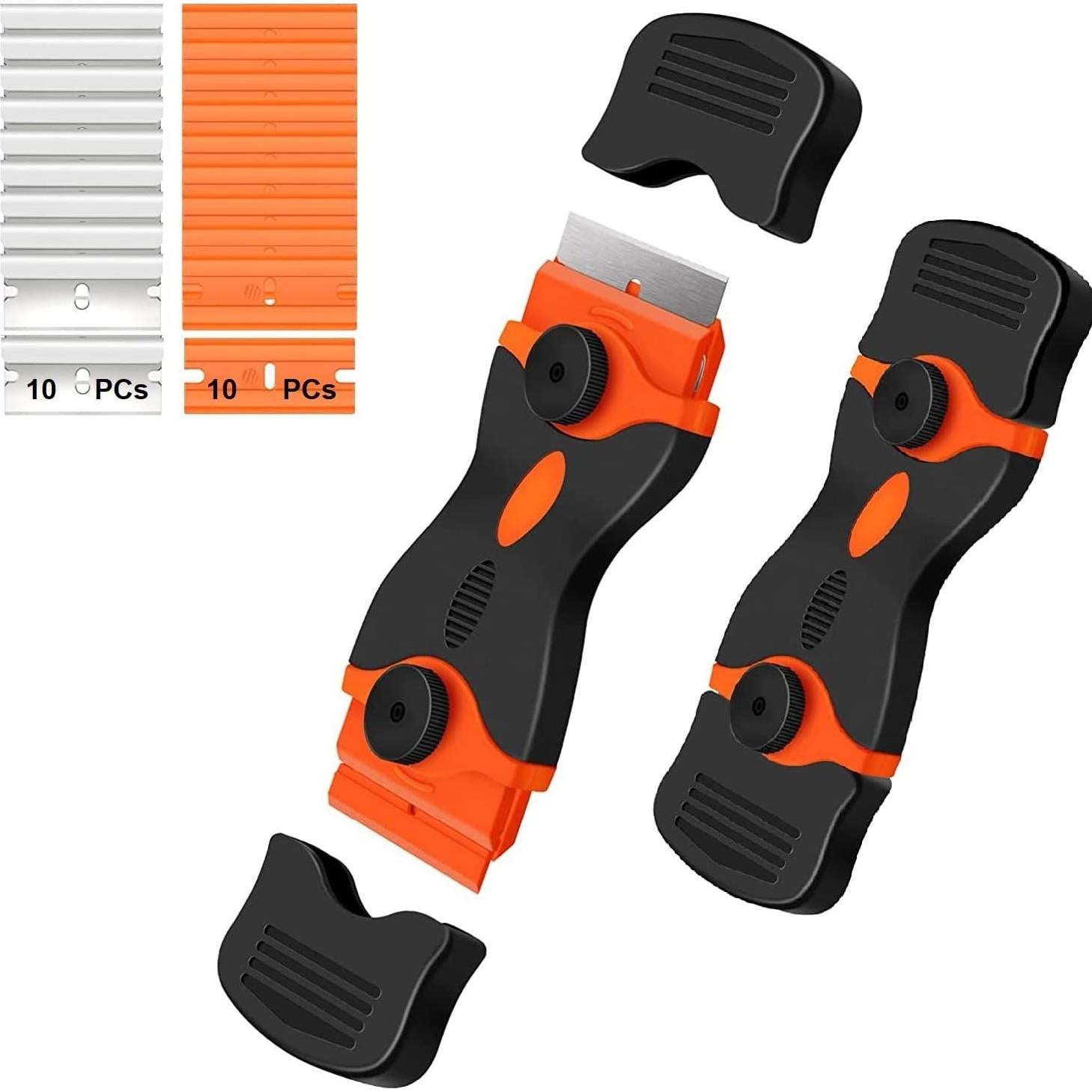 Raspador de Doble Filo Canopus con 10 Cuchillas de Metal y Plástico