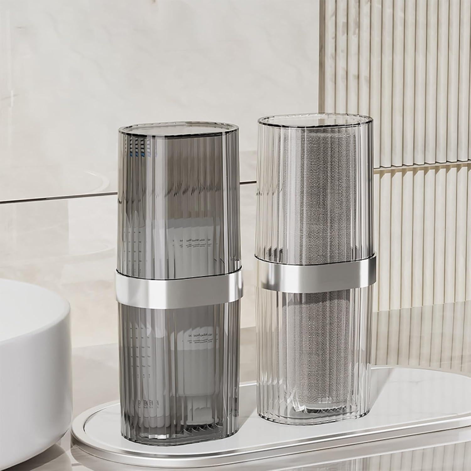 Estuche de Cepillo de Dientes de Viaje Nnverseryy Gris 19.3x7.6cm