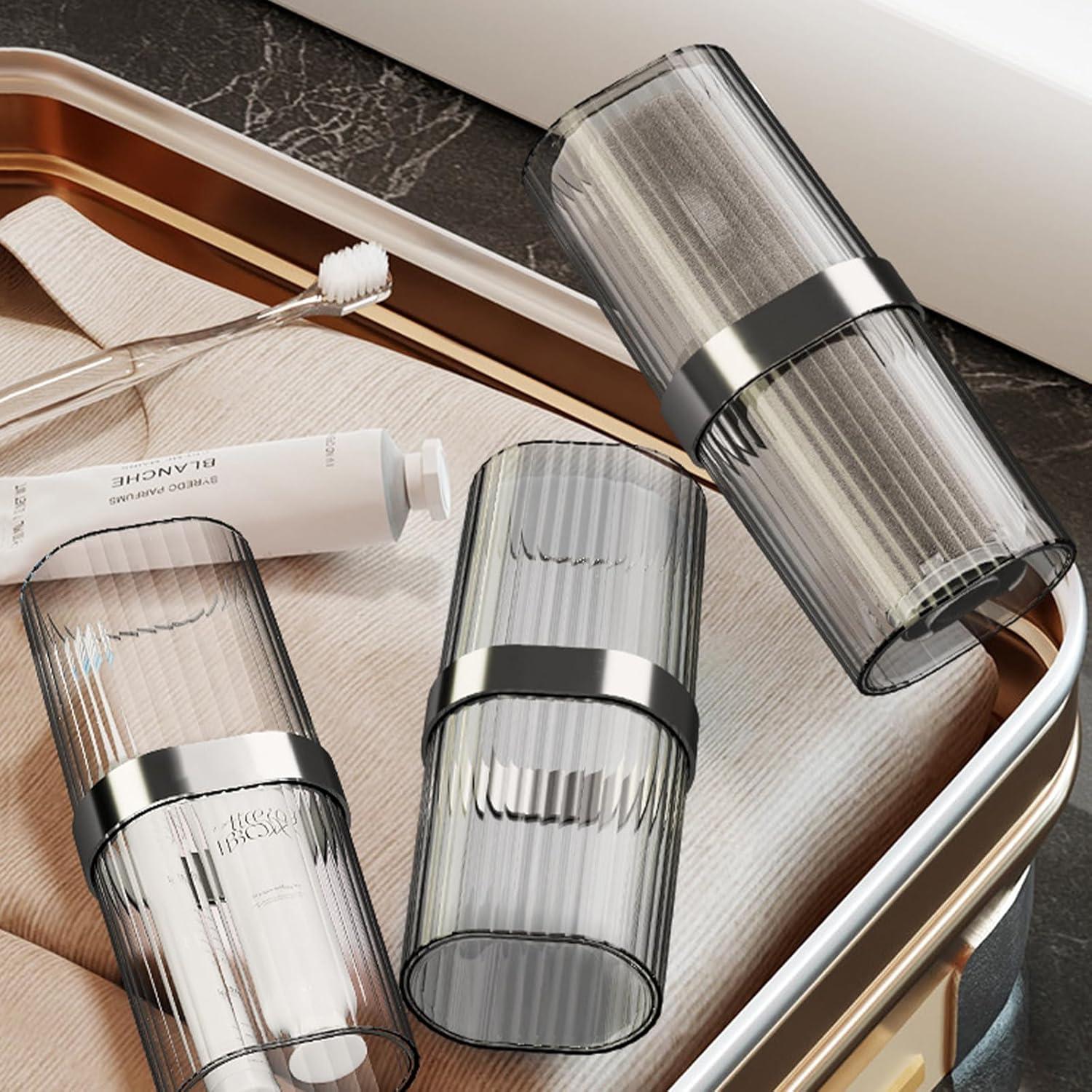 Estuche de Cepillo de Dientes de Viaje Nnverseryy Gris 19.3x7.6cm