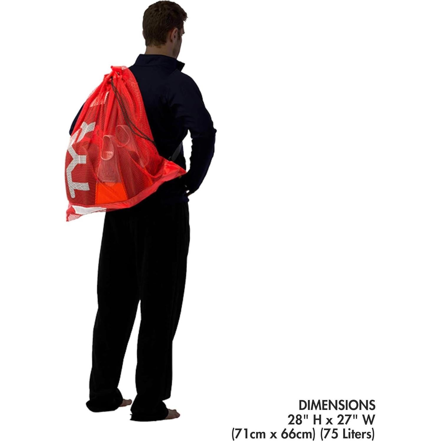 Bolsa de Malla TYR Alliance 75L Rosa/Púrpura para Entrenamiento