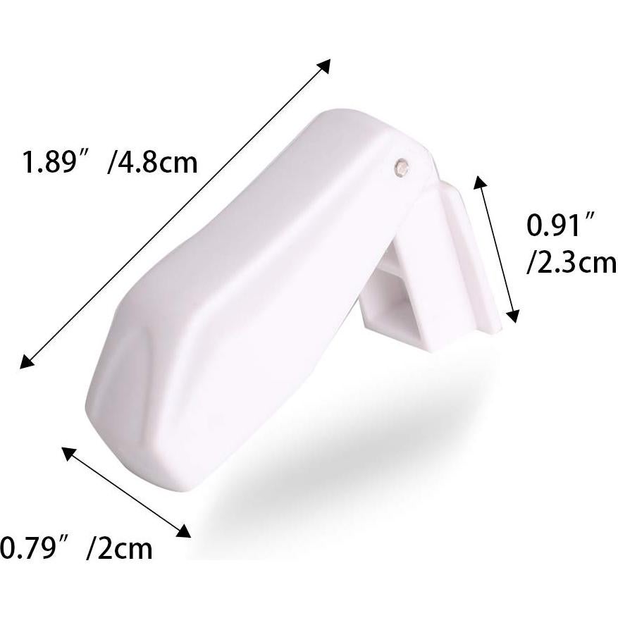 Detenedores de Cajones EUDEMON 8 Pack Seguridad Bebés Blanco