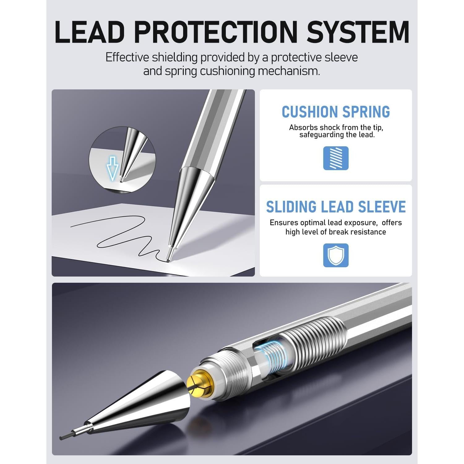 Juego de Lápices Mecánicos Four Candies 0.5mm con Estuche