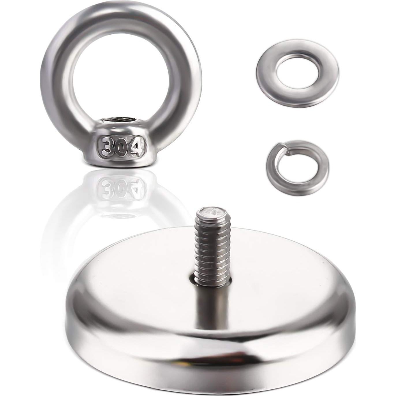 MIKEDE Imán de Neodimio 100 kg para Pesca Magnética 6 Piezas