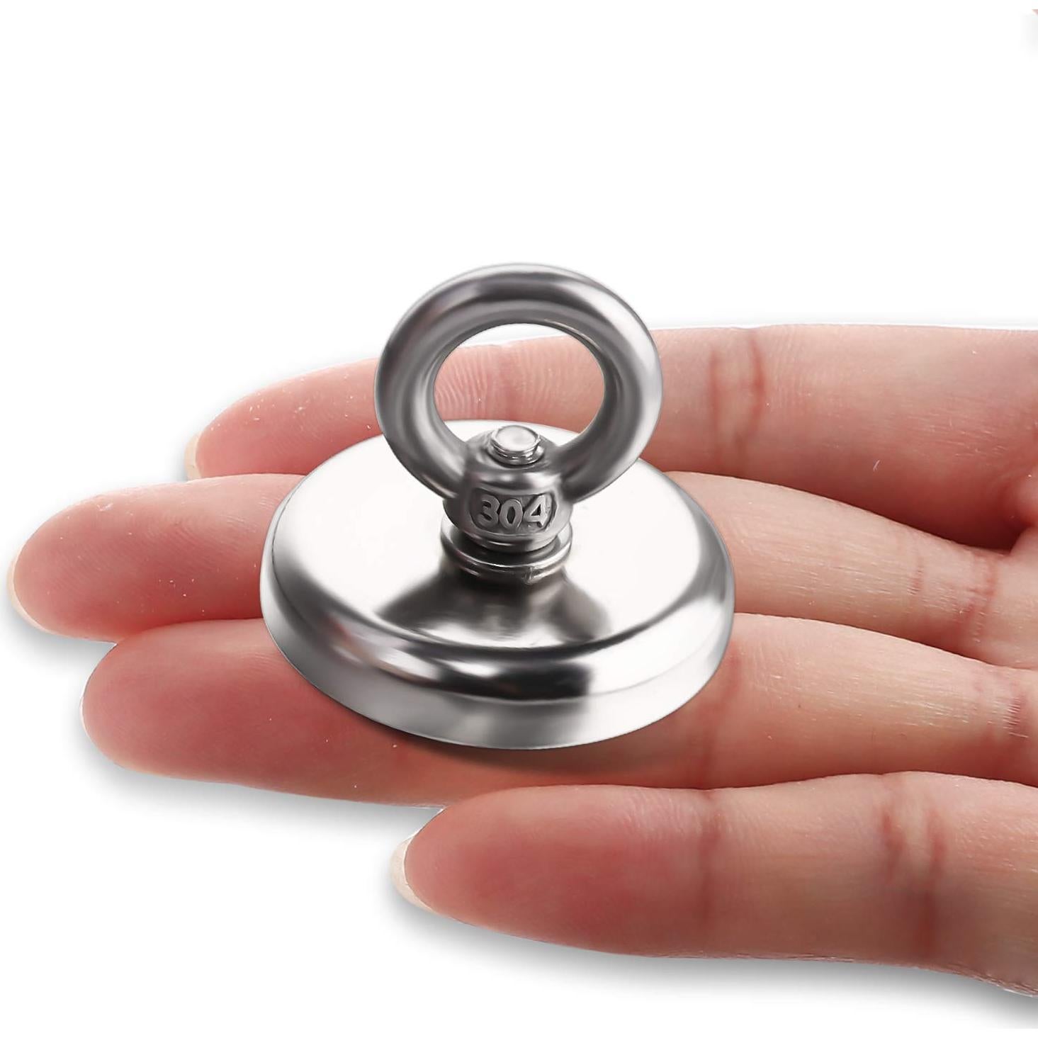 MIKEDE Imán de Neodimio 100 kg para Pesca Magnética 6 Piezas