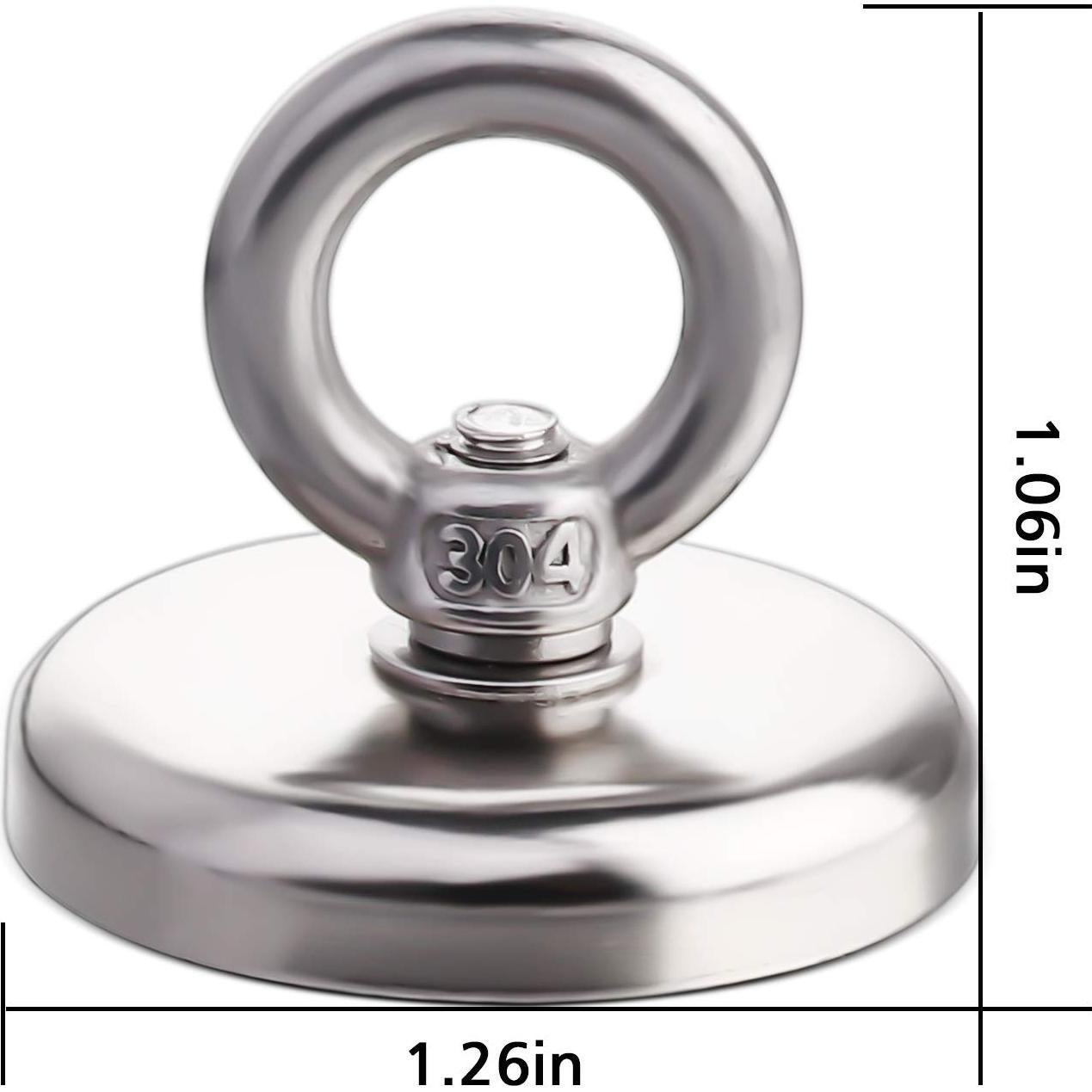 MIKEDE Imán de Neodimio 100 kg para Pesca Magnética 6 Piezas